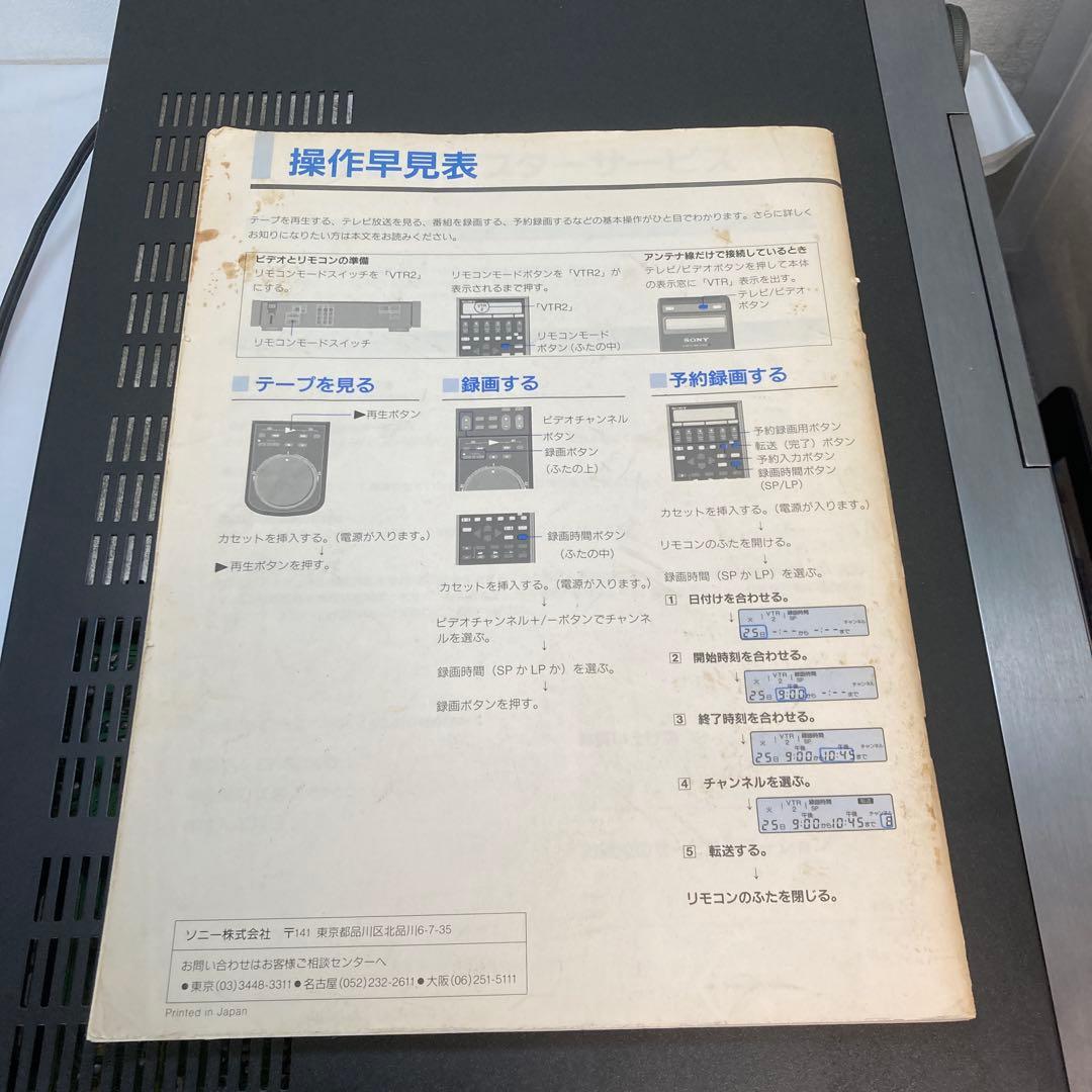 SONY 8ミリビデオデッキ　EV−S2500 ジャンク
