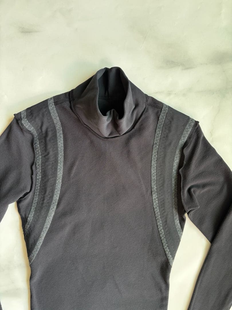 グラントイーワンズレディースパンプ ハイネック長袖光電子 S ブラック