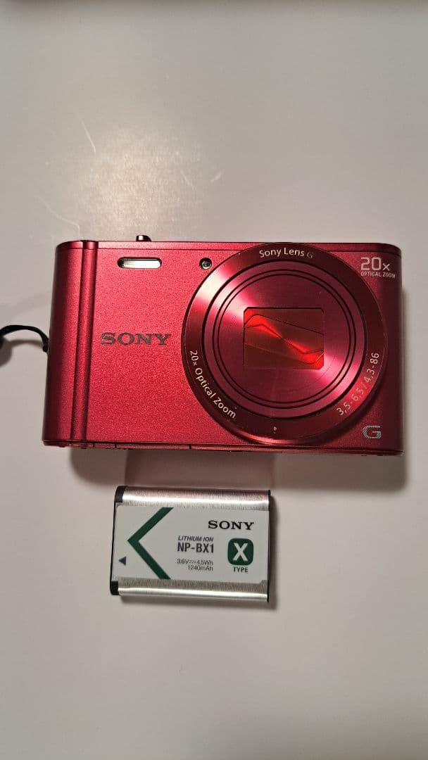 SONY dsc-wx300 サイバーショット レッド 20倍ズーム