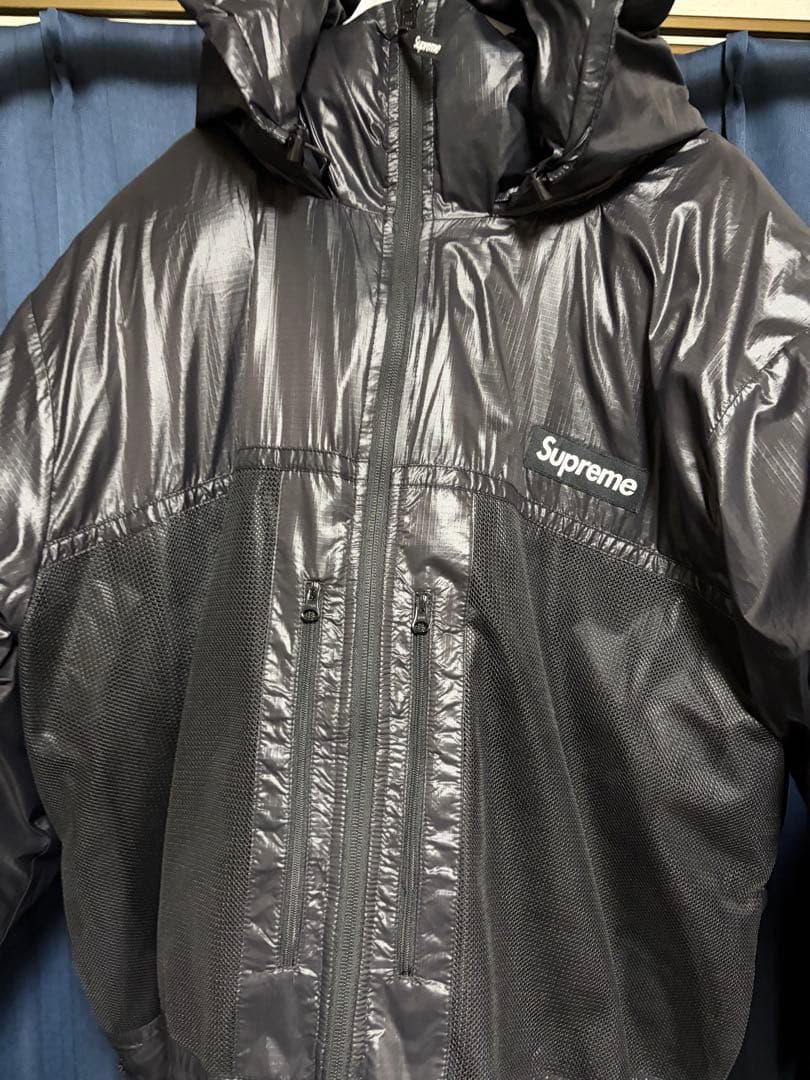 シュプリームリバーシブルフェザーウェイトダウンパフジャケットブラック