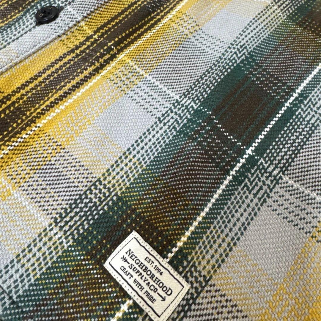 NEIGHBORHOOD/チェック柄/長袖ネルシャツ/L/タグ無し新品