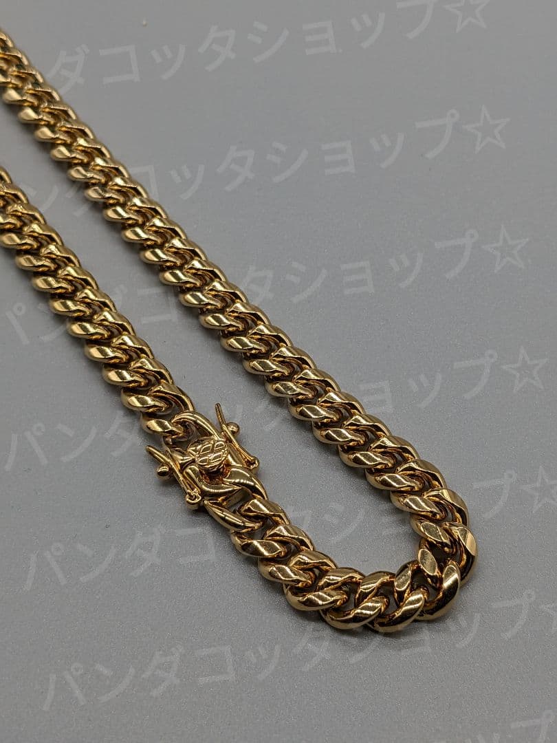 【50cm】【8mm】【18K刻印あり】【Miami Cuban】