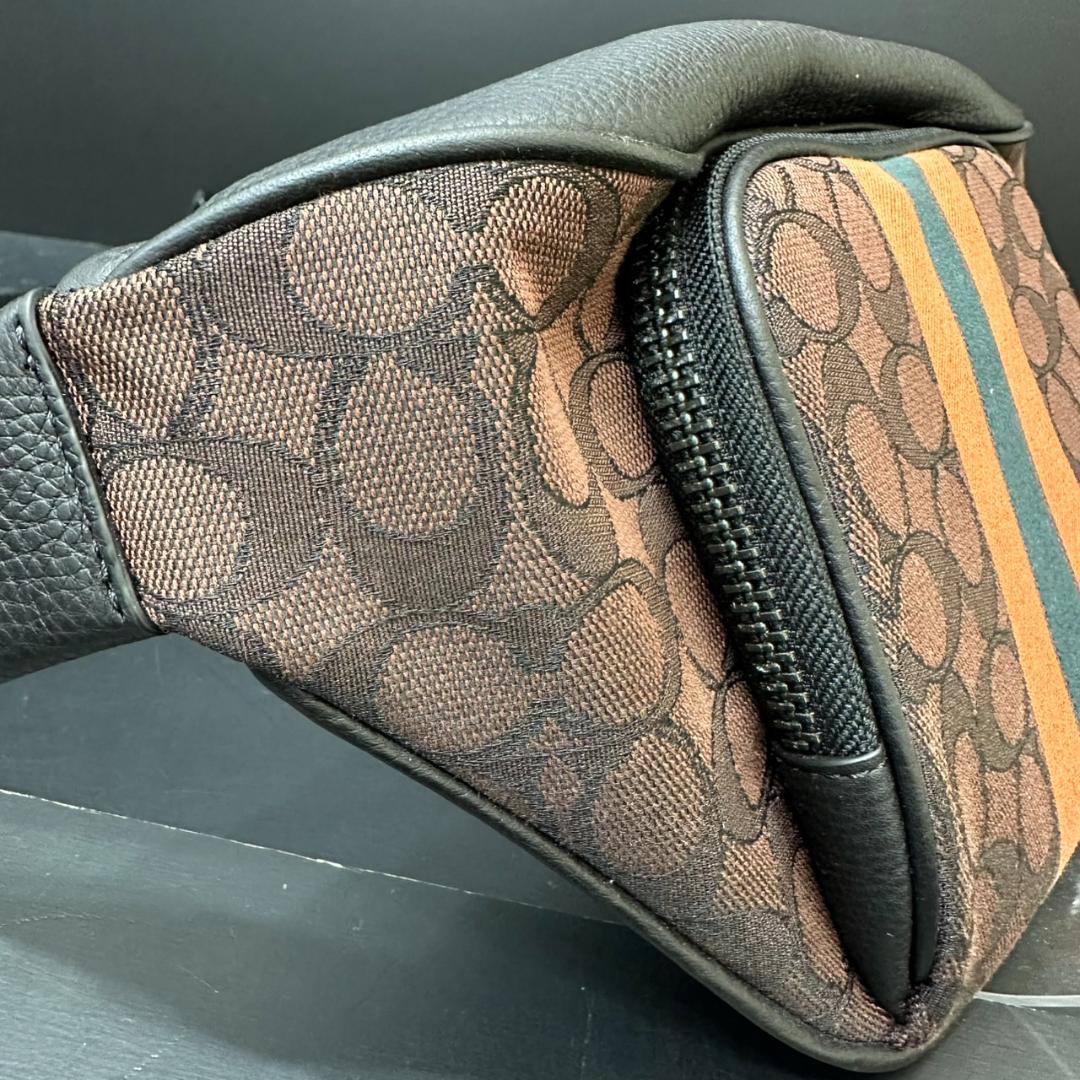 COACH コーチ メンズ ウエストポーチ ジャガード