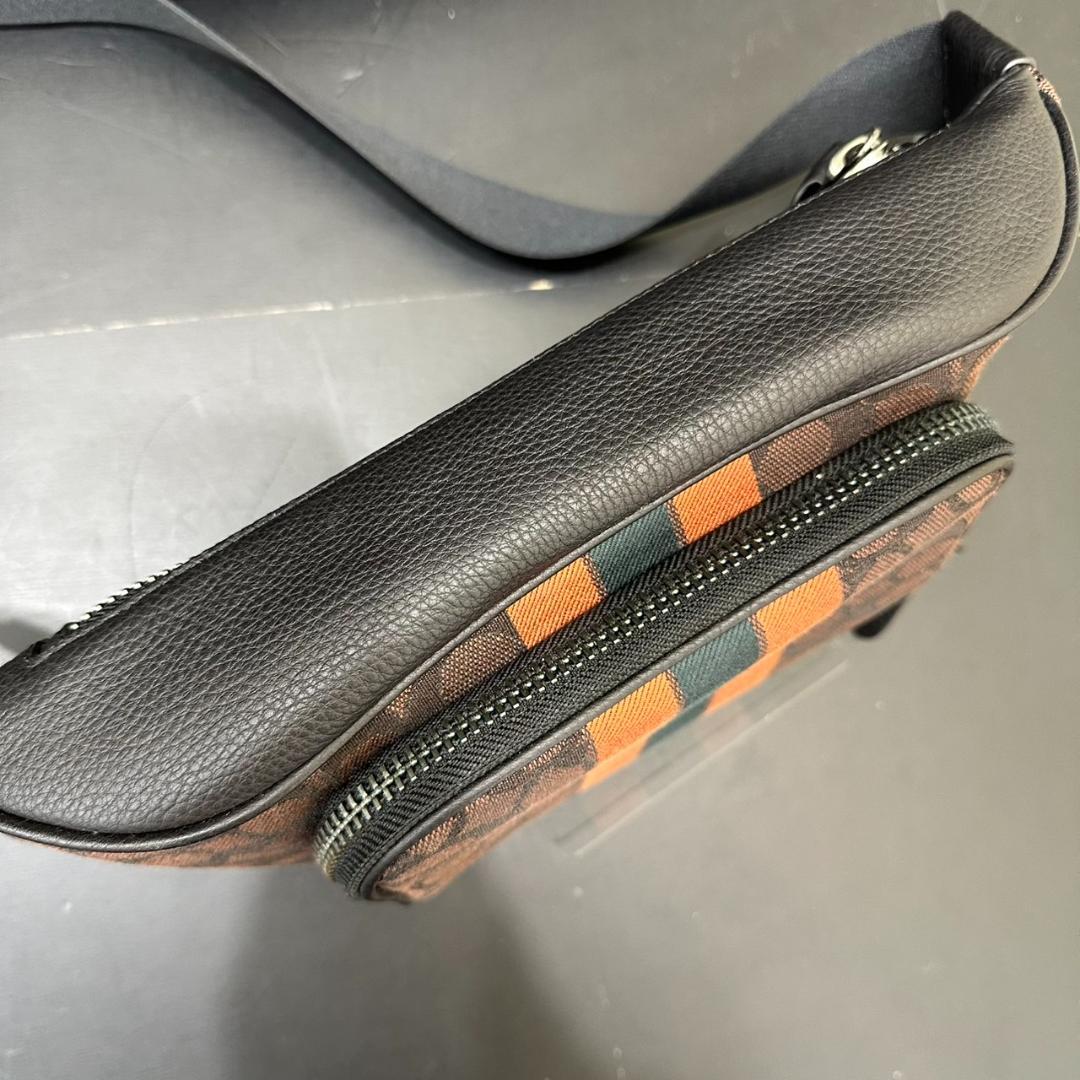 COACH コーチ メンズ ウエストポーチ ジャガード