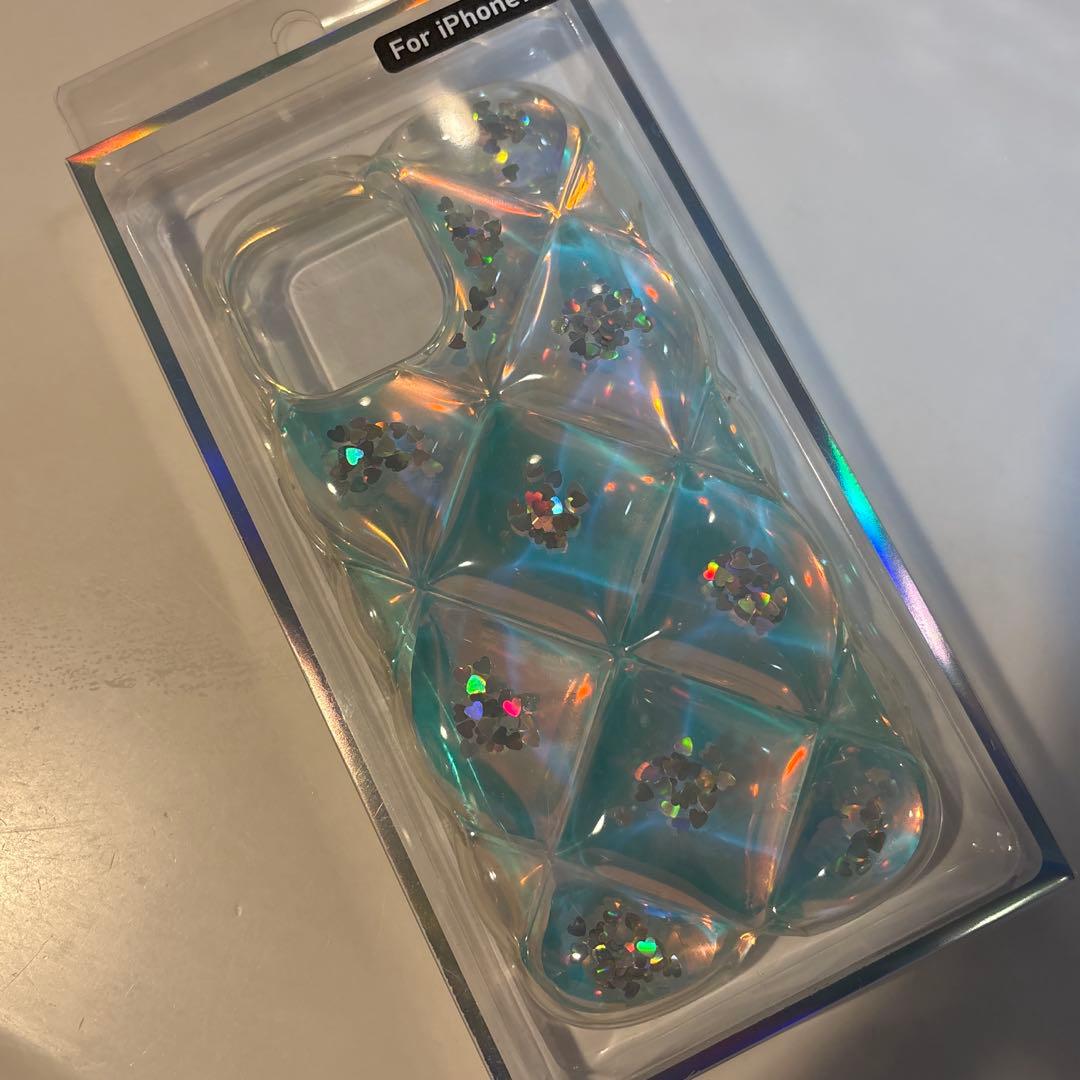 銀*河様 クリアキルティングケース iPhone13 スマホケース　モバイル
