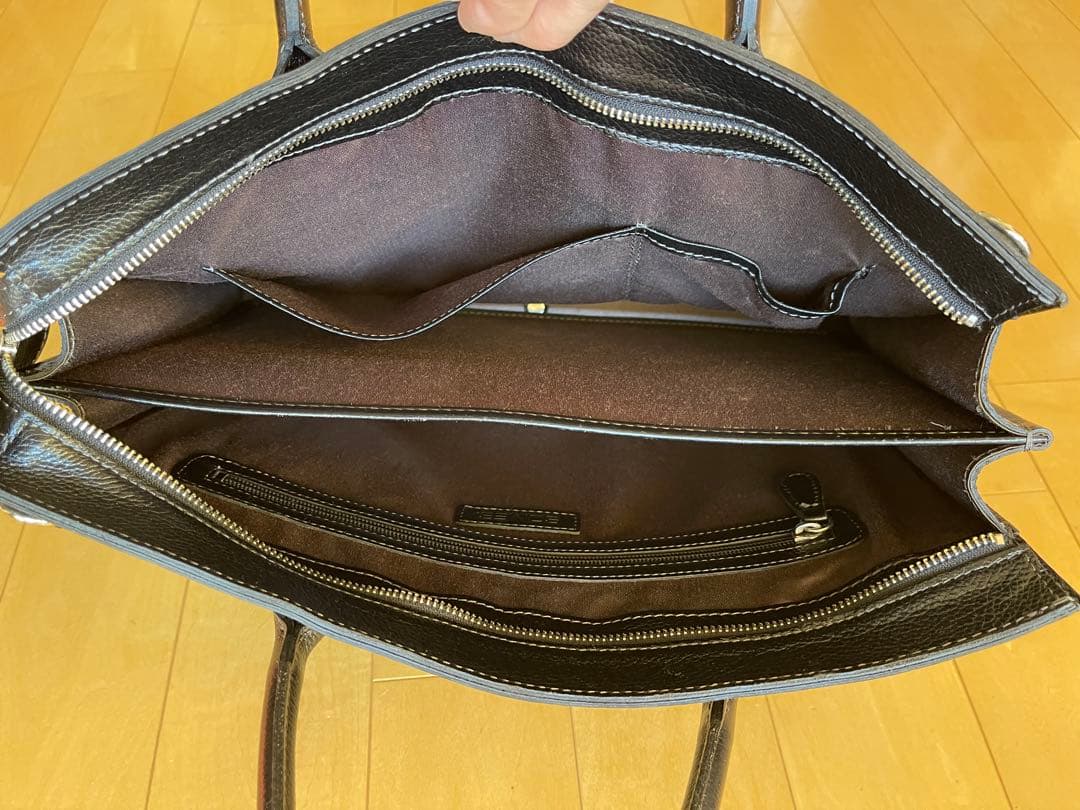【極美品】SOMES（ソメス）ビジネスバッグ 黒　本革　シンプルトート