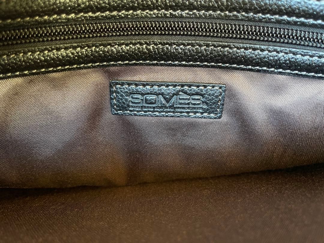 【極美品】SOMES（ソメス）ビジネスバッグ 黒　本革　シンプルトート
