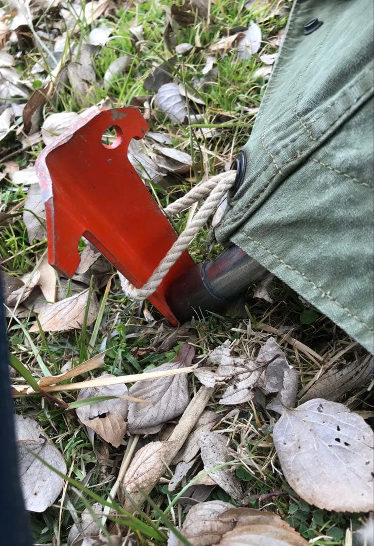 取説付《usパップテント仕様》二股フレーム＋棟ポール　らくらく設営快適空間⭐︎