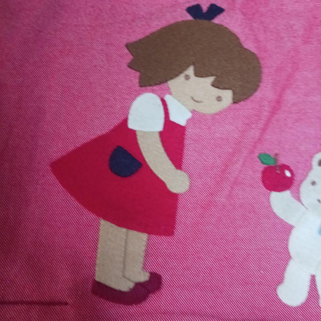 ファミリア　ブック入れ　デニムバッグ　赤