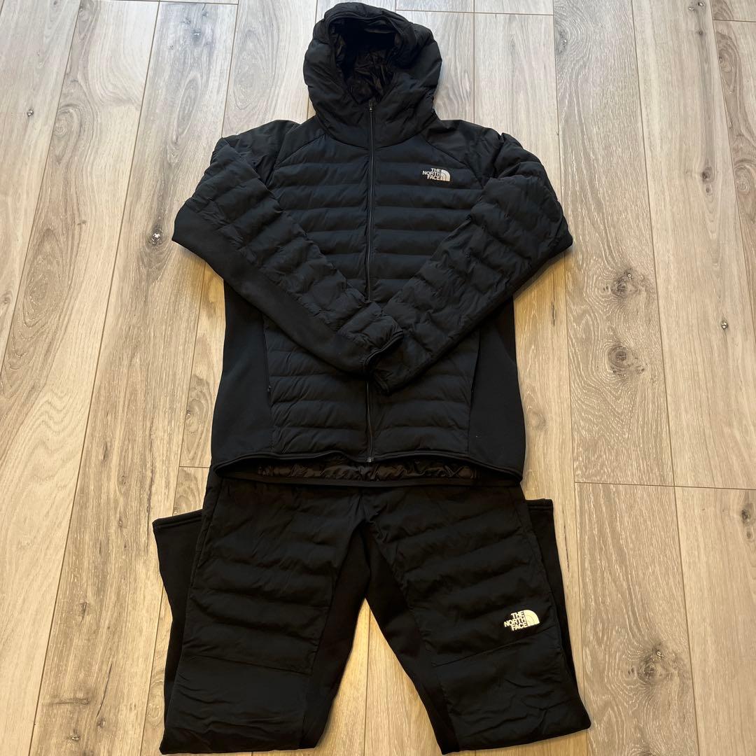 【美品】ノースフェイス　レッドラン上下（黒）M