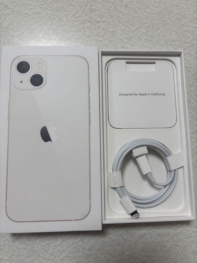 【画面美品/値下げ】iPhone13 Starlight 256GB+iFace