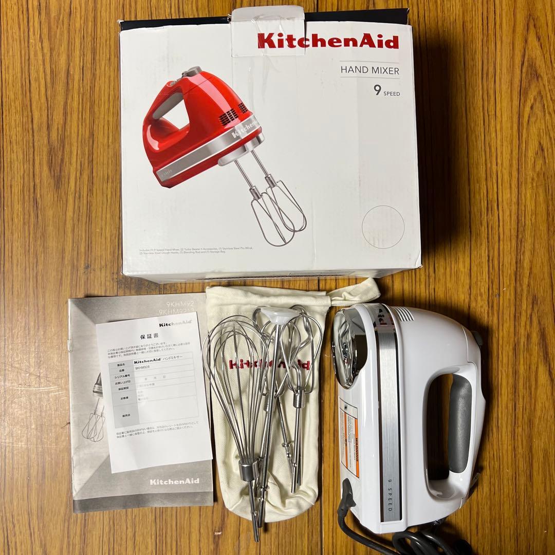 KitchenAid 9段階変速ハンドミキサー キッチンエイド ホワイト