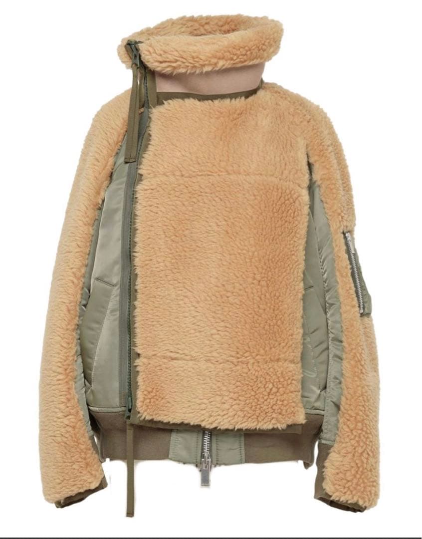 sacai Faux Shearling アウター　2 ブルゾン　コート