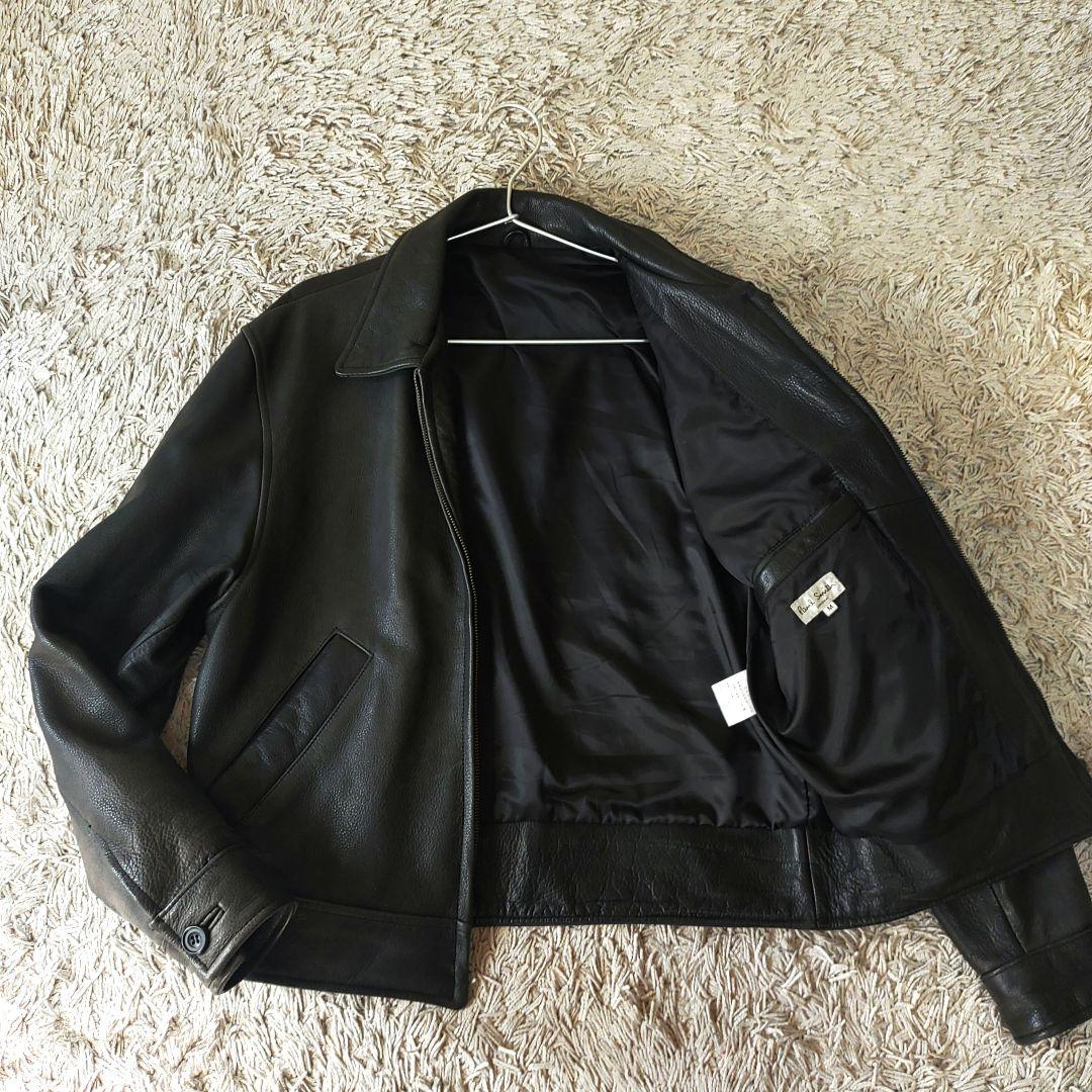 【牛革】Paul Smith　ポールスミス　レザージャケット　ブラック　メンズ