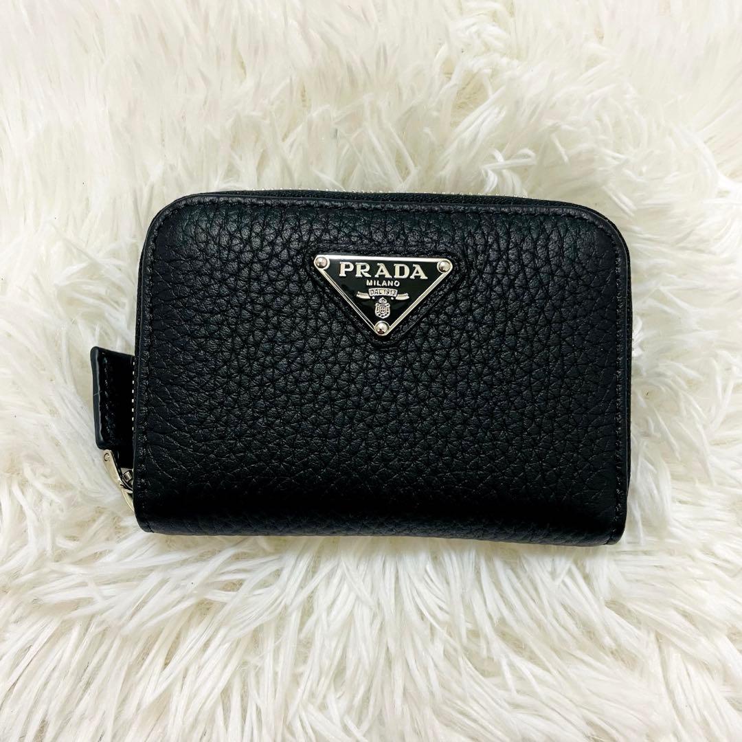 【りょう】✨付属完備✨PRADA ケース ラウンドファスナー レザー