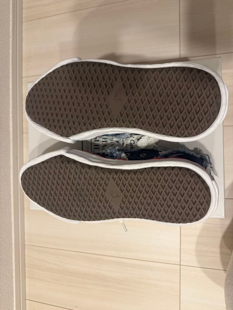 【値下げ】ミハラヤスヒロ×ナイジェルケーボン/デニム フリンジスニーカー