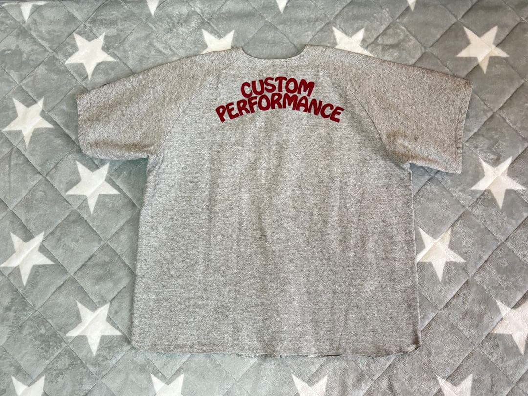 m&mエムアンドエム★鬼レア★1990年代 初期★ベースボールシャツ灰×赤L