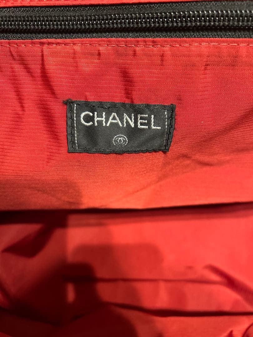 【CHANEL 】シャネル 旧トラベルライン ボストンバッグ ブラック