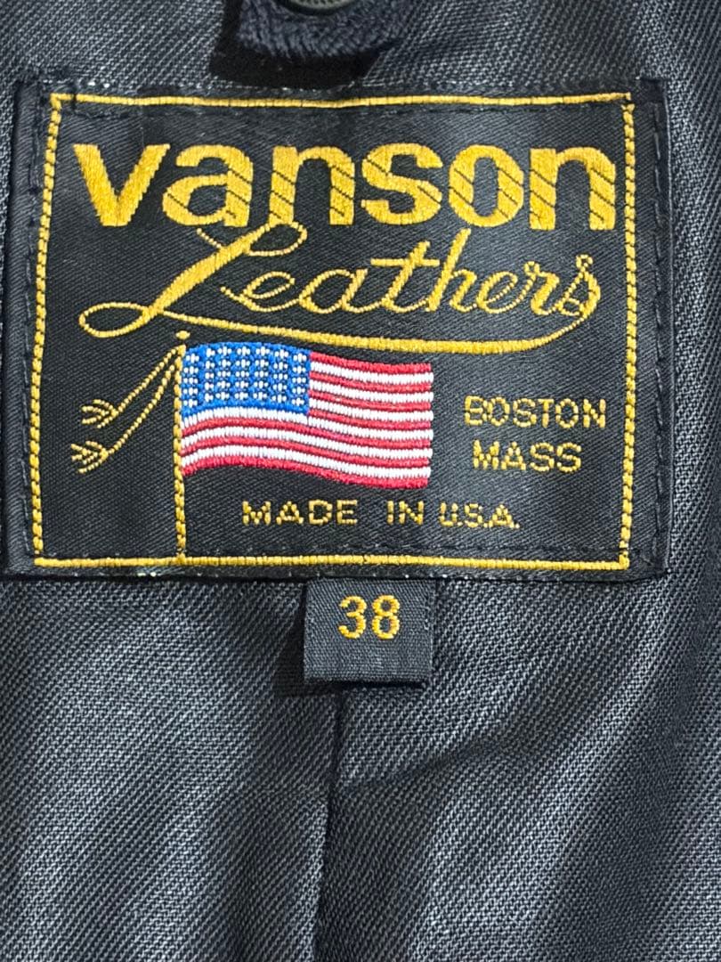 vanson バンソン　希少ステッチスター　サイズ38