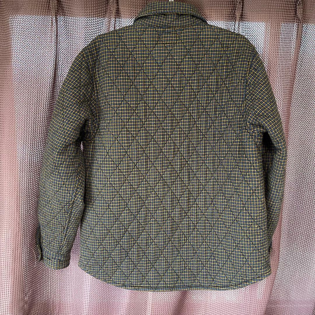 STUSSY MINI CHECK QUILTED ZIP SHIRT Sサイズ