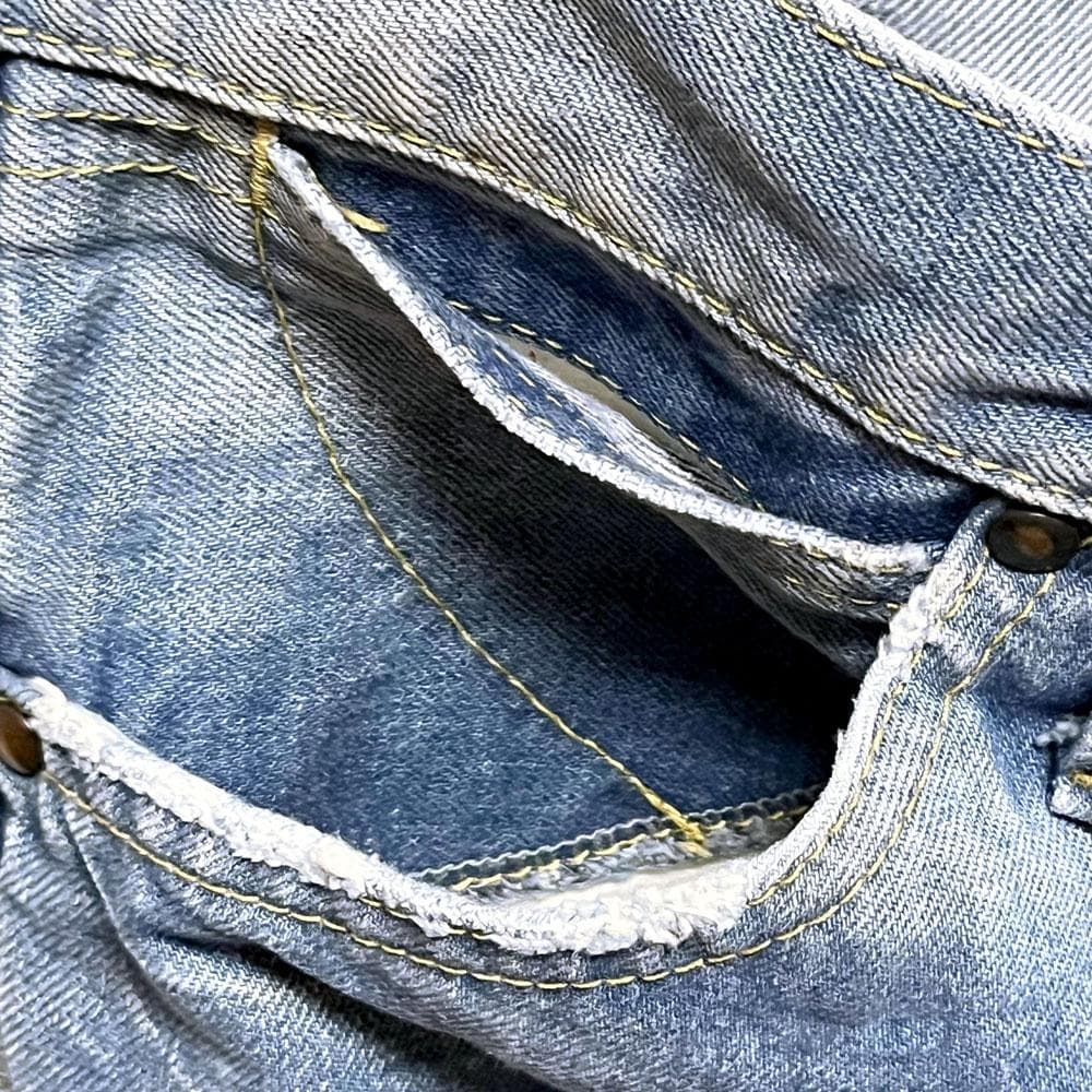 chimala ジャーナルスタンダードラックス ダメージ加工 デニムパンツ 26