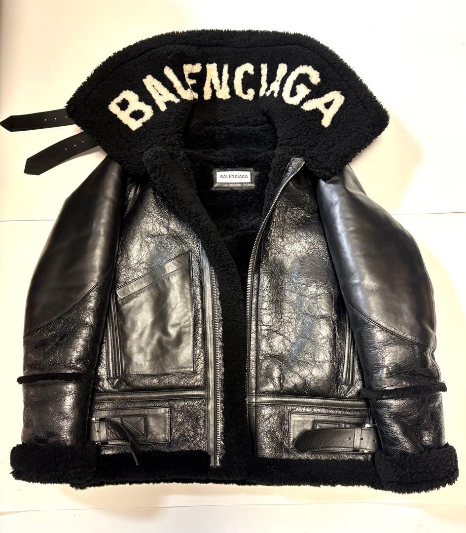 専用！BALENCIAGA バレンシアガ ムートンジャケットボンバルディア34