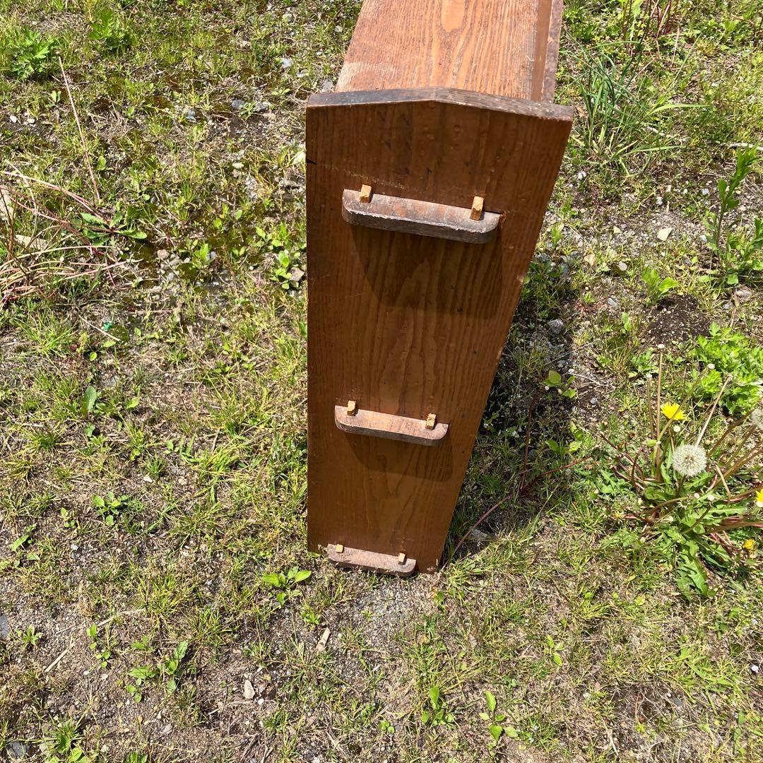 昭和レトロ 本棚 小棚 ラック 木製 本棚 楔 くさび オープンラック 当時物