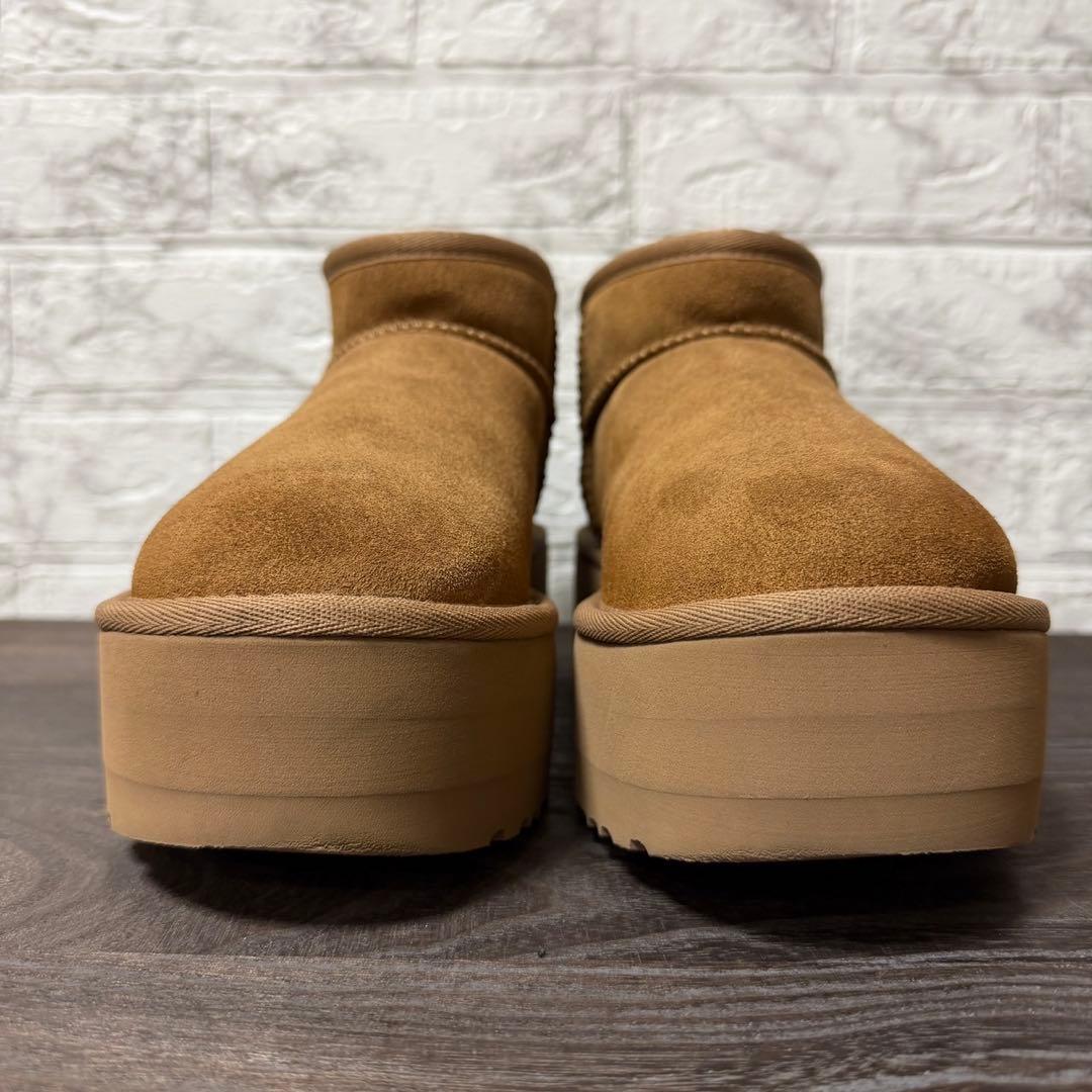 UGG クラシック ウルトラミニ プラットフォーム 24㎝ チェスナット