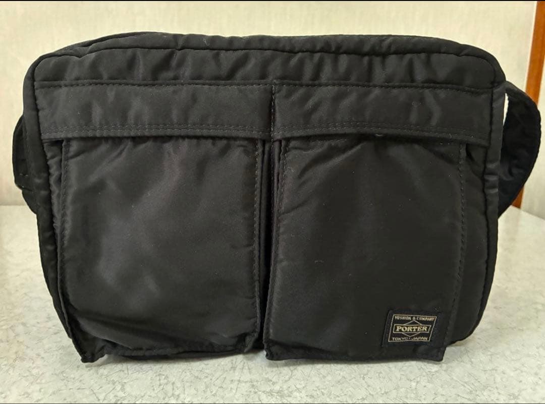 【美品】PORTERポーター吉田カバンタンカーショルダ ーバッグブラックLサイズ