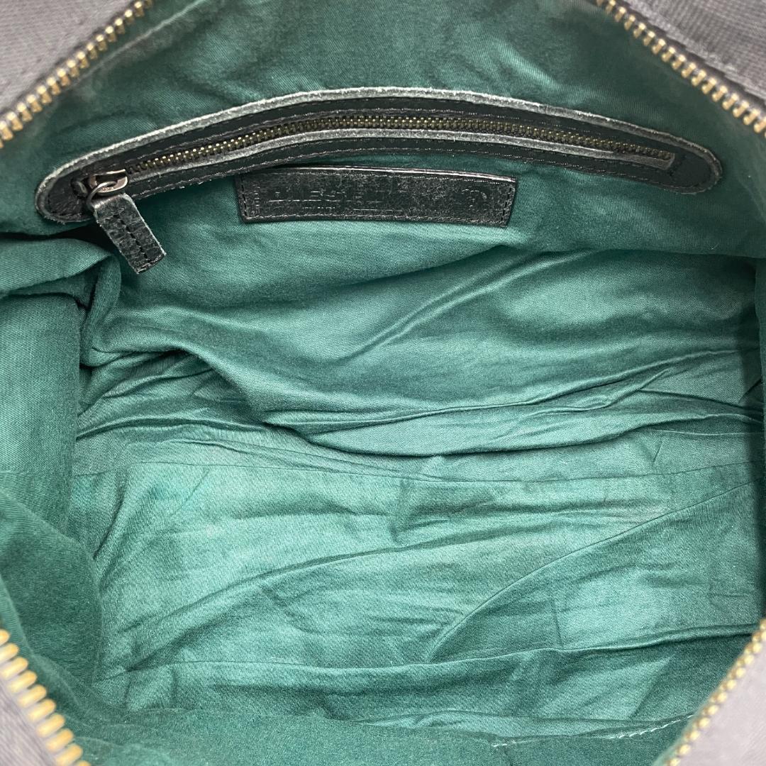 良品 DIESEL トートバッグ レザー ブラック