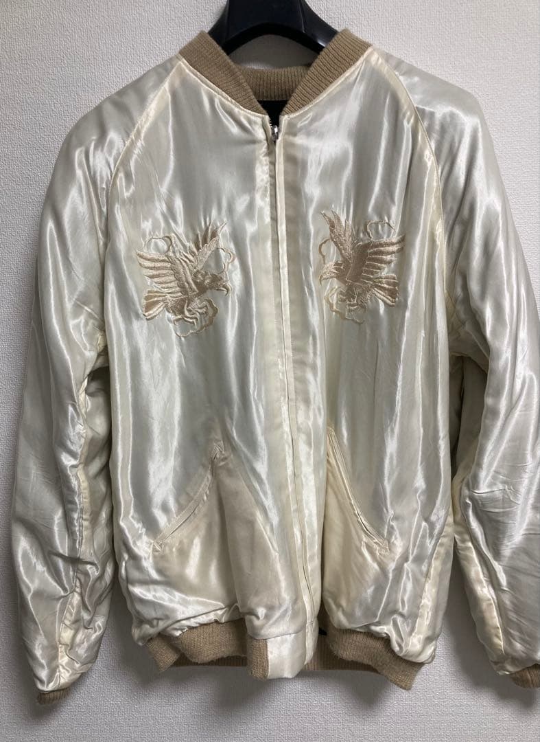 極上 GOLD 東洋エンタープライズ 別珍リバーシブルスカジャン 双龍 L