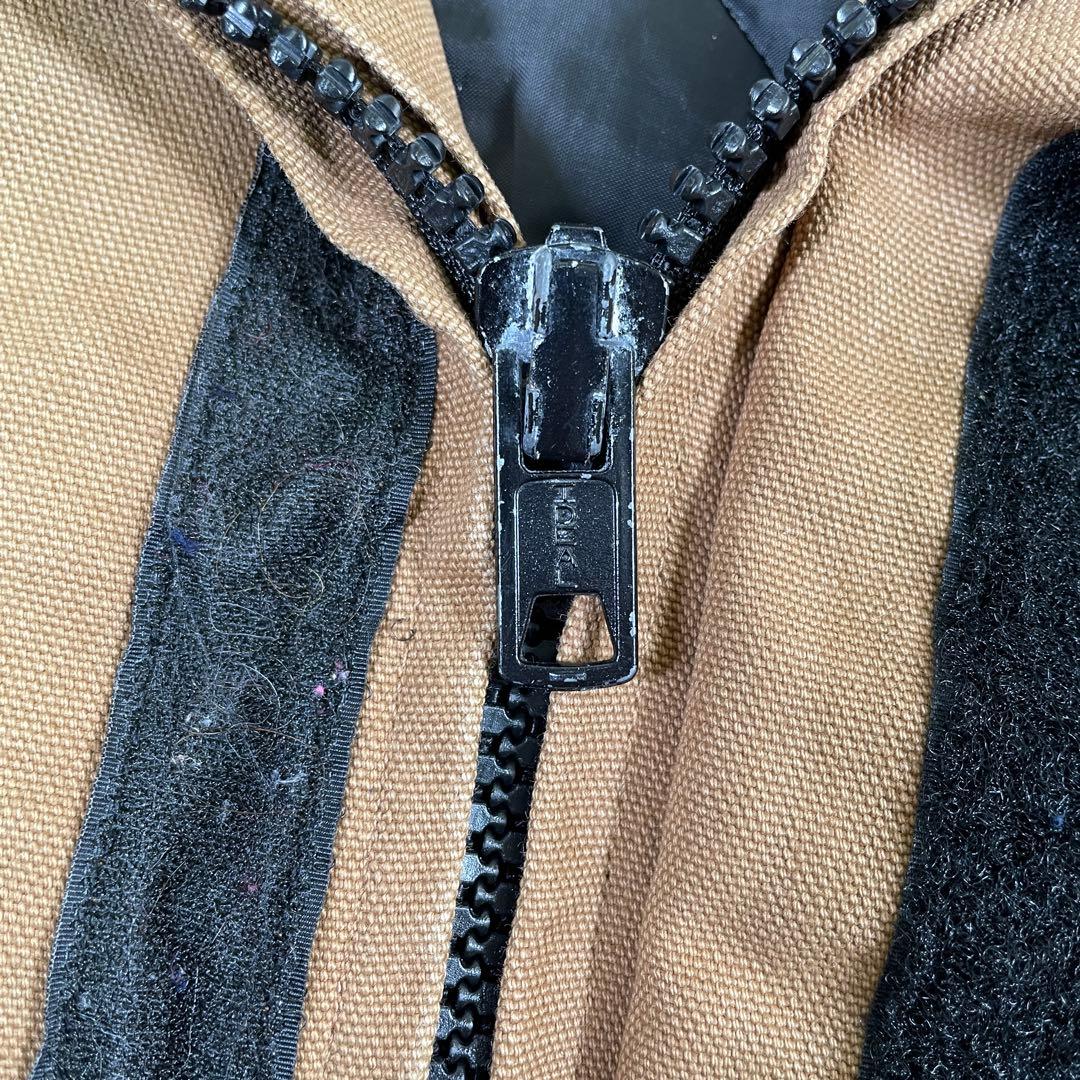 星形タグ◆80s carhartt【XL】シベリアンパーカー ダック地 ファー