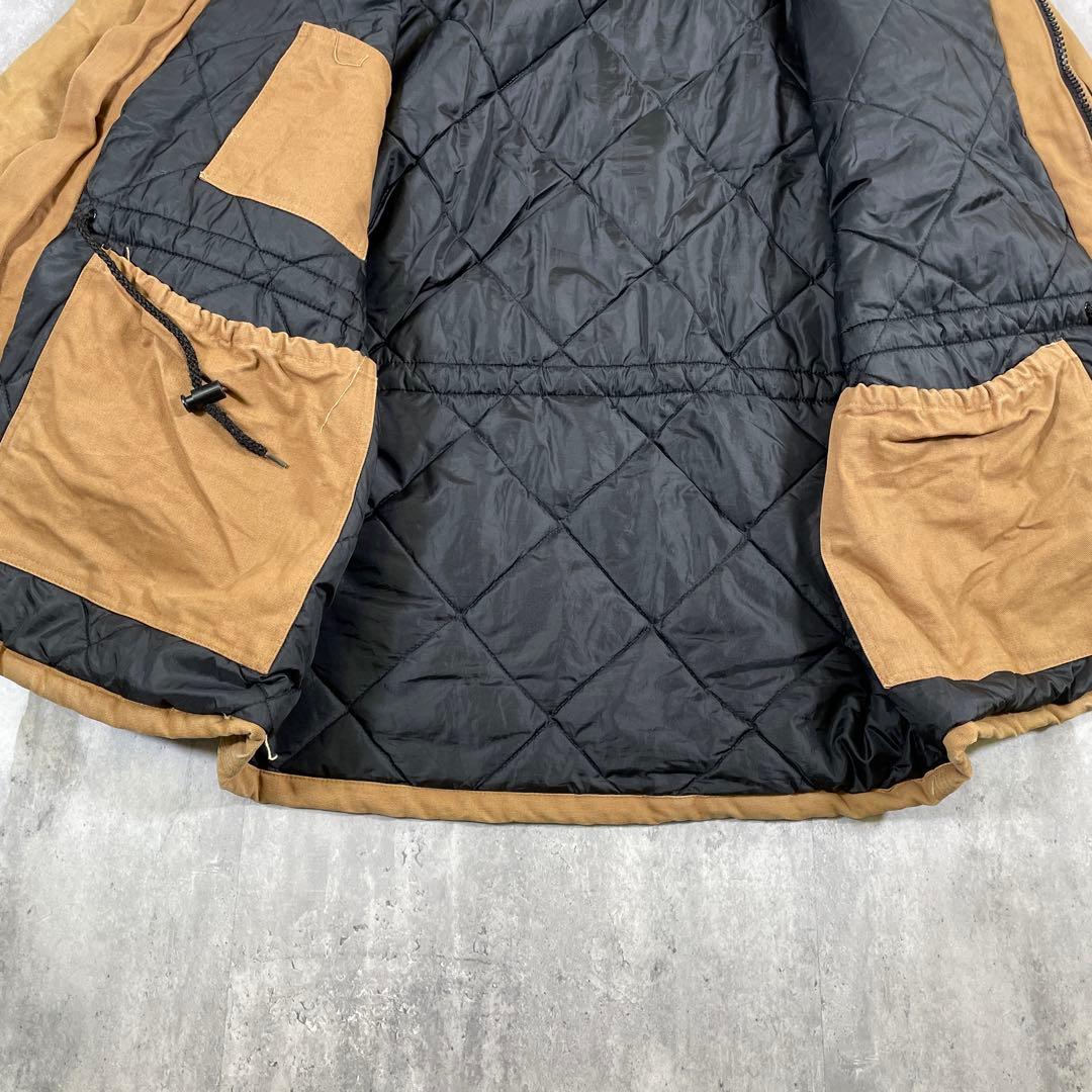 星形タグ◆80s carhartt【XL】シベリアンパーカー ダック地 ファー