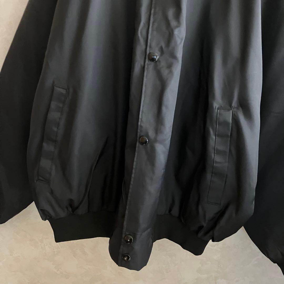 極美品 USA製 ASW オールブラック 中綿ナイロンジャケット 黒 XL