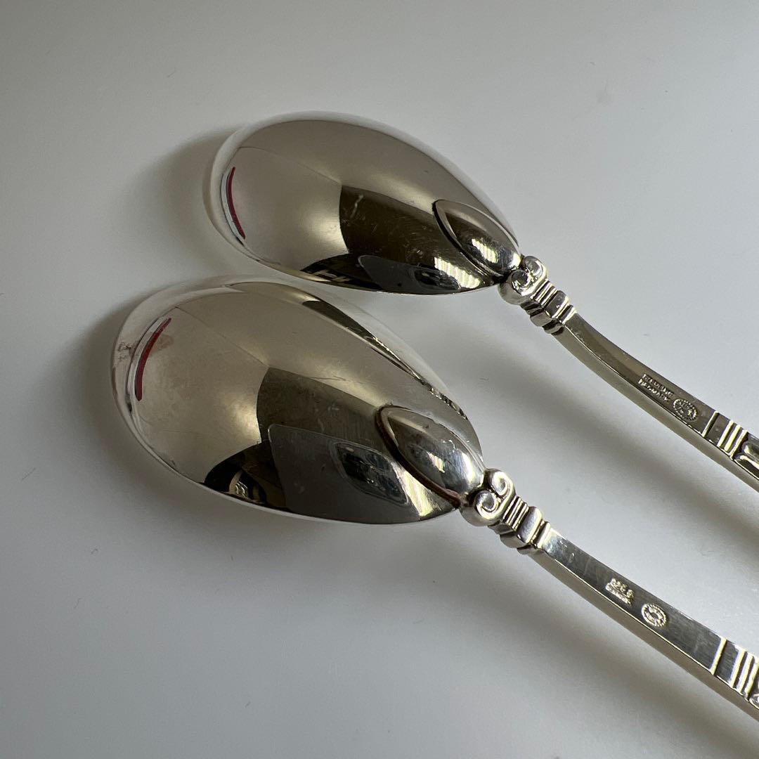 ジョージジェンセン　エコーン925Sterling ロングスプーン2本　116g