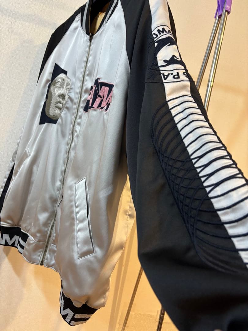 PAM スカジャン シルバー ブラック