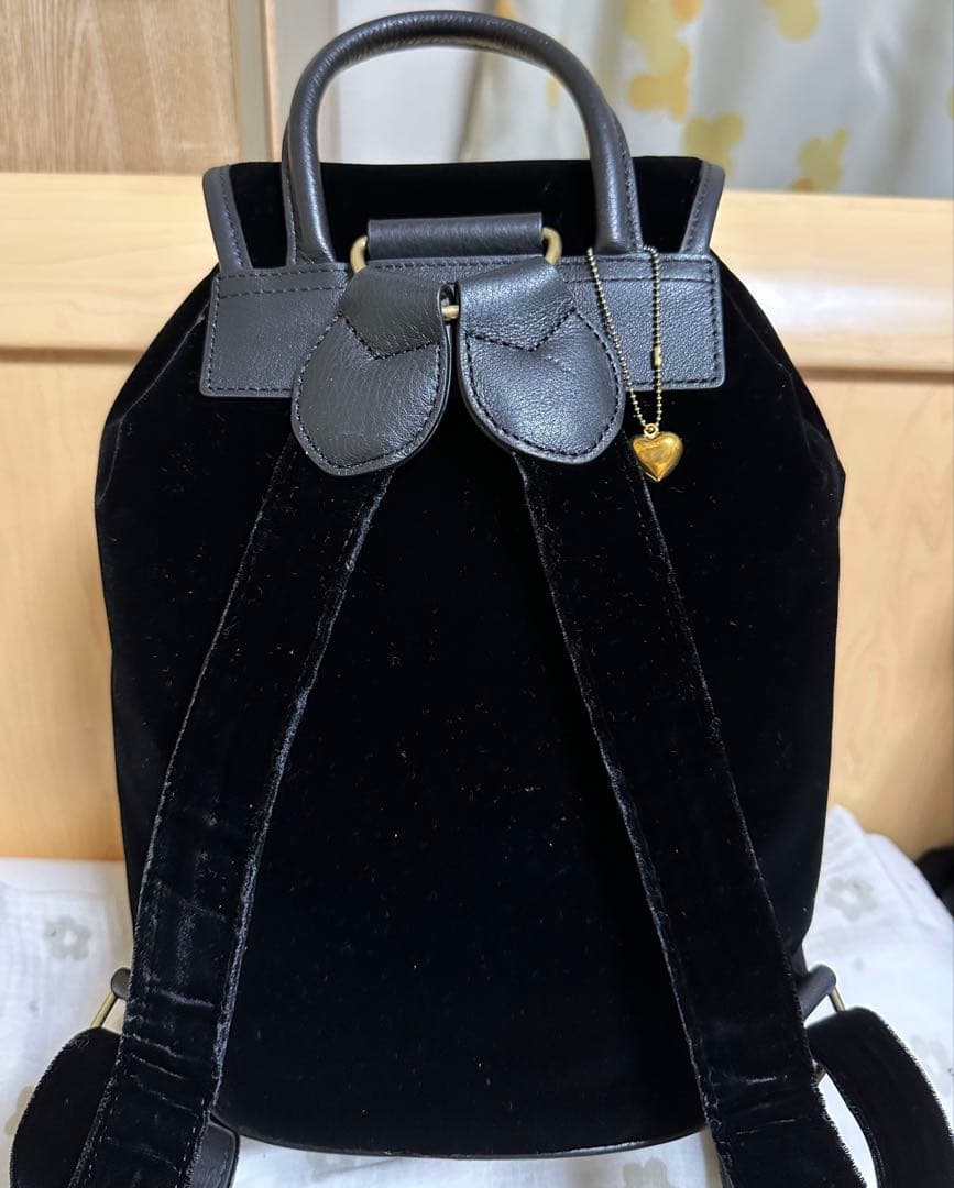 は*な様 【新品未使用】The Barnnet ベロアバックパック 黒