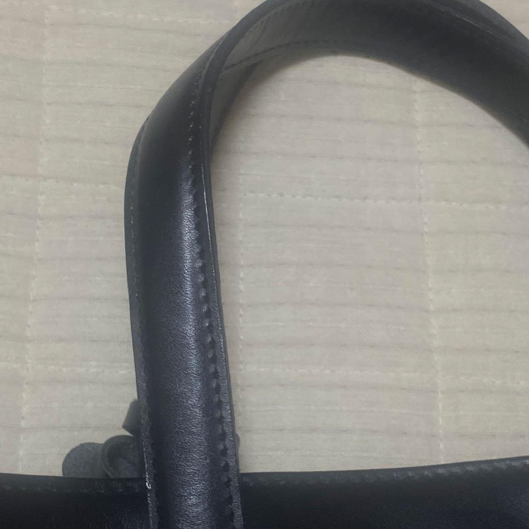 希少 ポーター メルツ ブラック レザー トートバッグ A4 PC 通勤 通学