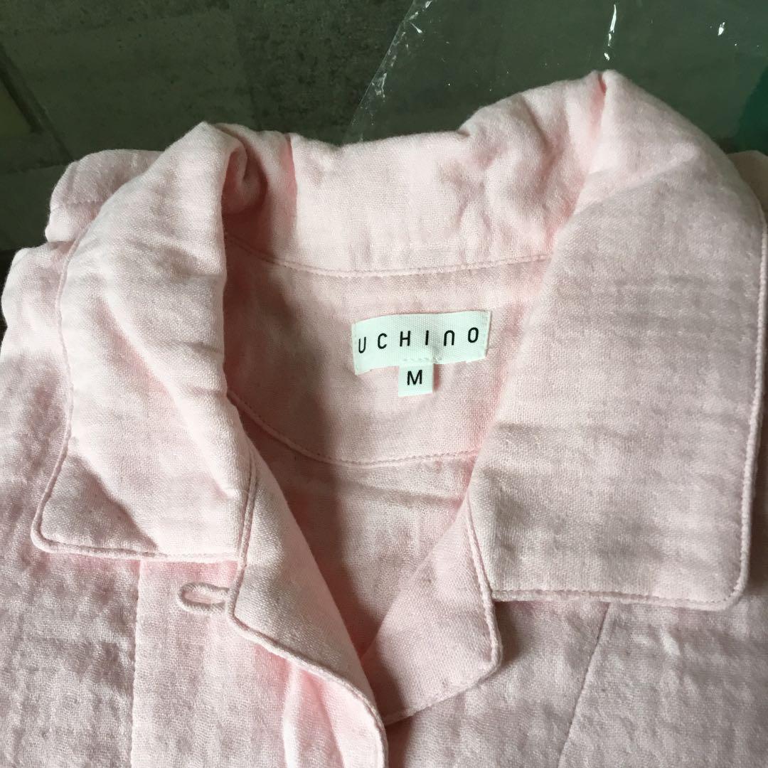 UCHINO ピンク コットン パジャマ M ウチノ　未使用