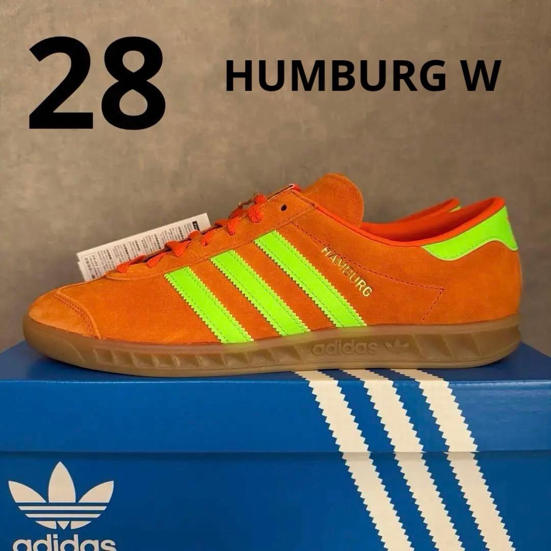 アディダス 新品 ハンブルグ W オレンジ グリーン IH5460 28cm