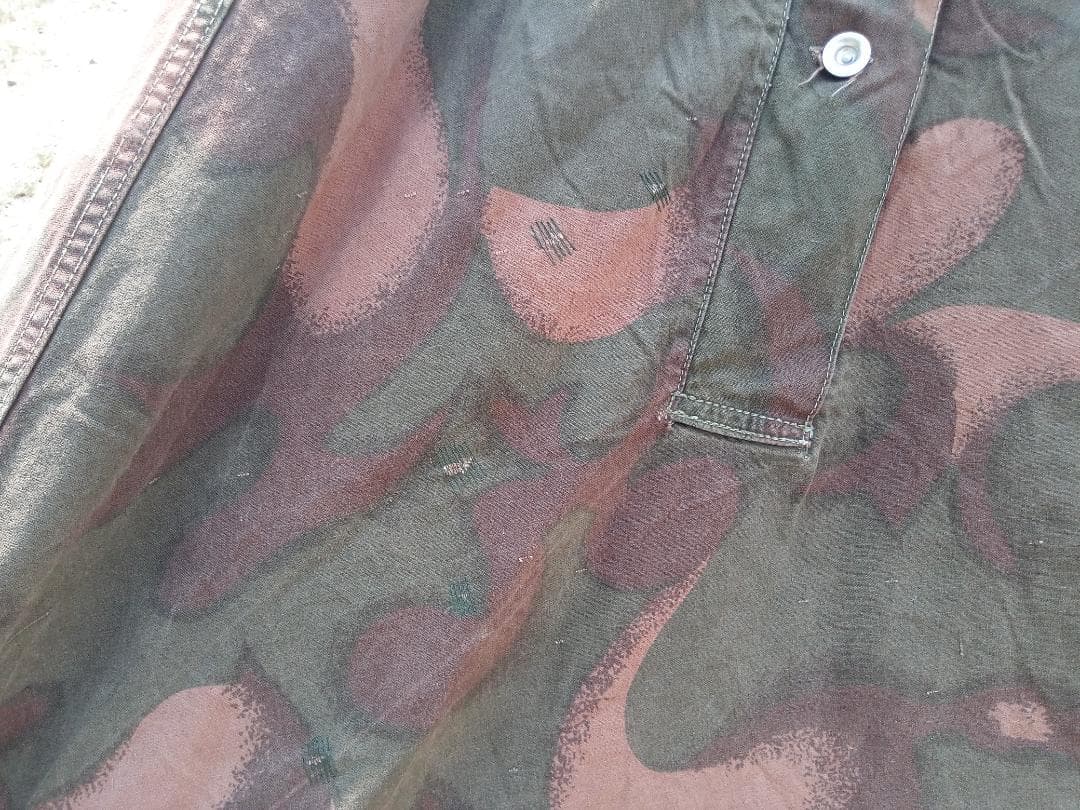 【希少】ハンガリー軍　テントシート2枚組　ハリケーン迷彩　軍幕テント