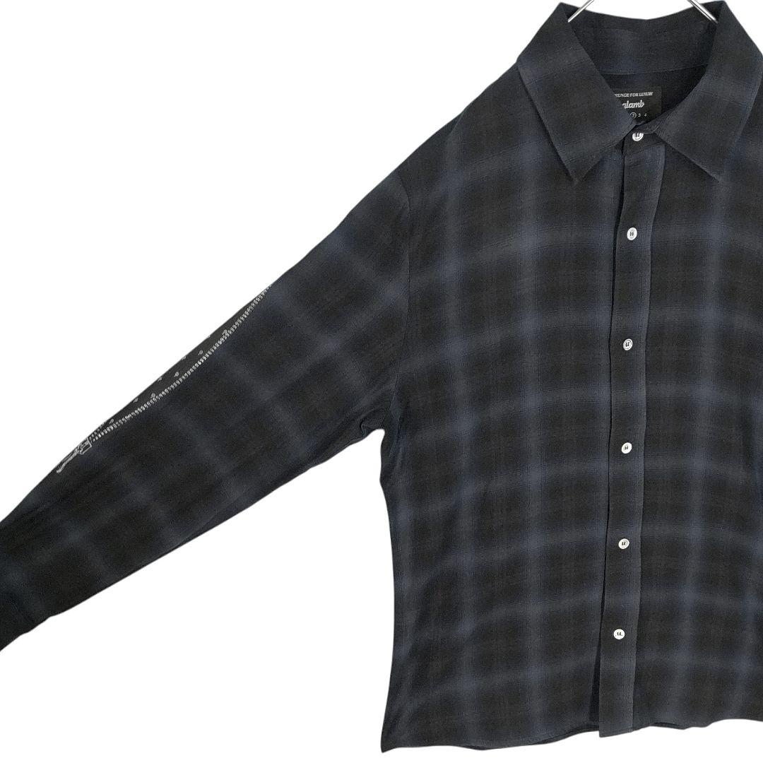 ☆ glamb × JoJo ブチャラティ アリーベデルチ オンブレ シャツ ☆