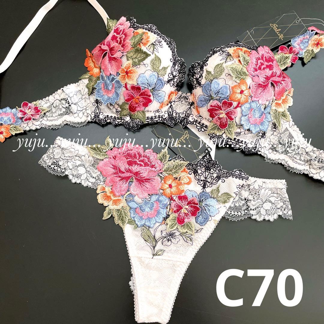 ワコール/サルート 59 店舗限定 新品タグ付 P-upブラソング C70