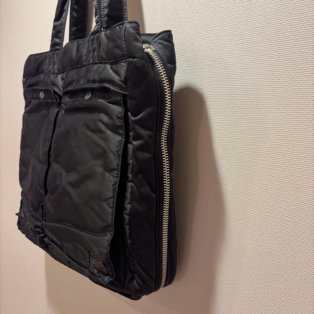 PORTER TANKERタンカー 2WAY トートバッグ ブラック×オレンジ