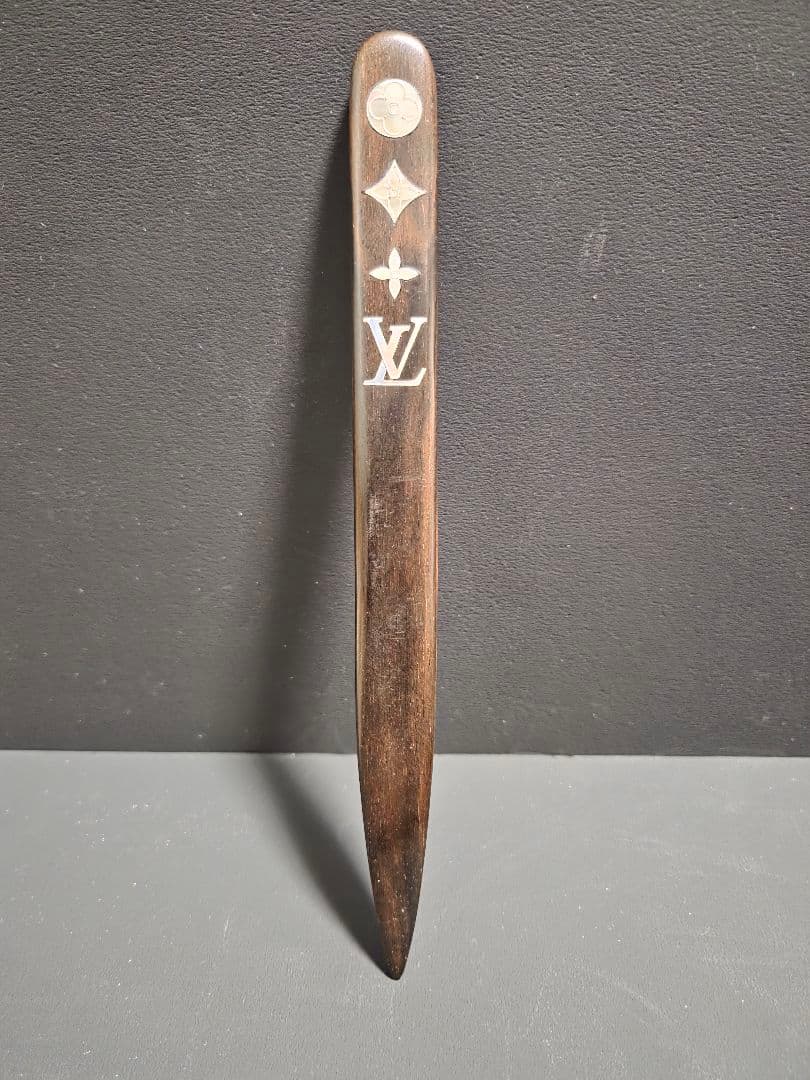LOUIS VUITTON 木製レターオープナー モノグラム柄 非売品