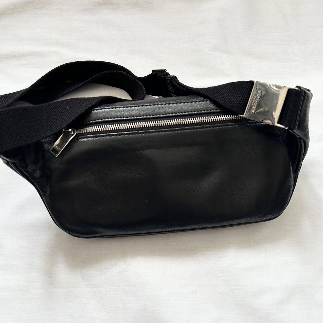 ■極美品■サンローラン　ボディバッグ　ラムスキン　ブラック　レザー　シティ