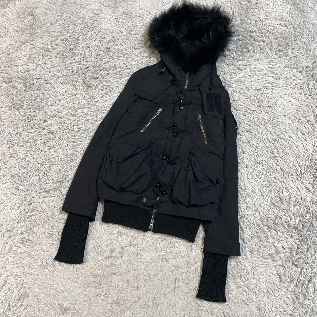 Y2K アーカイブ　グランジ SLY N-3B ファー　モッズコート　ギミック