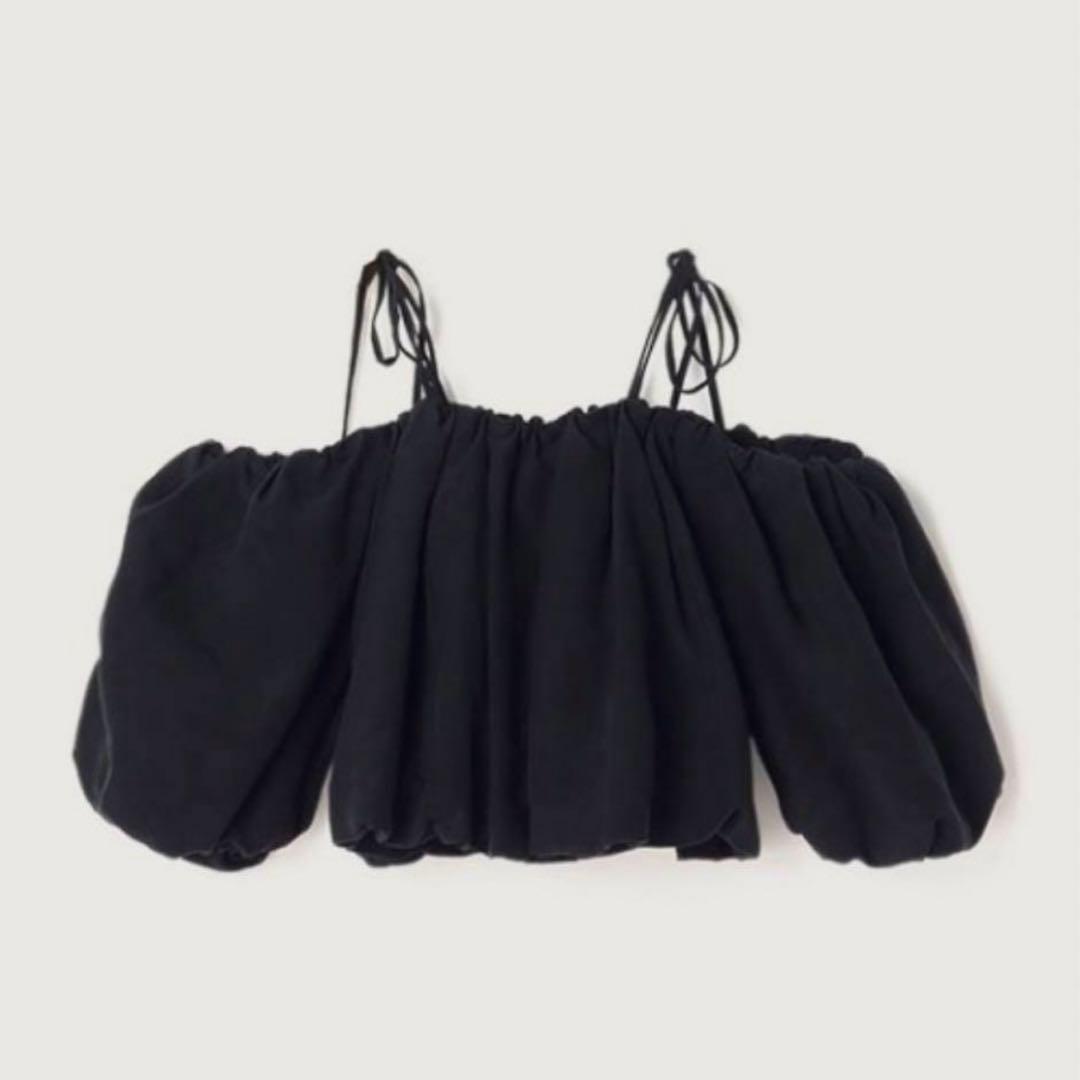 【新品タグ付き】anuans ボリューム　バルーン　トップス　アニュアンス　黒