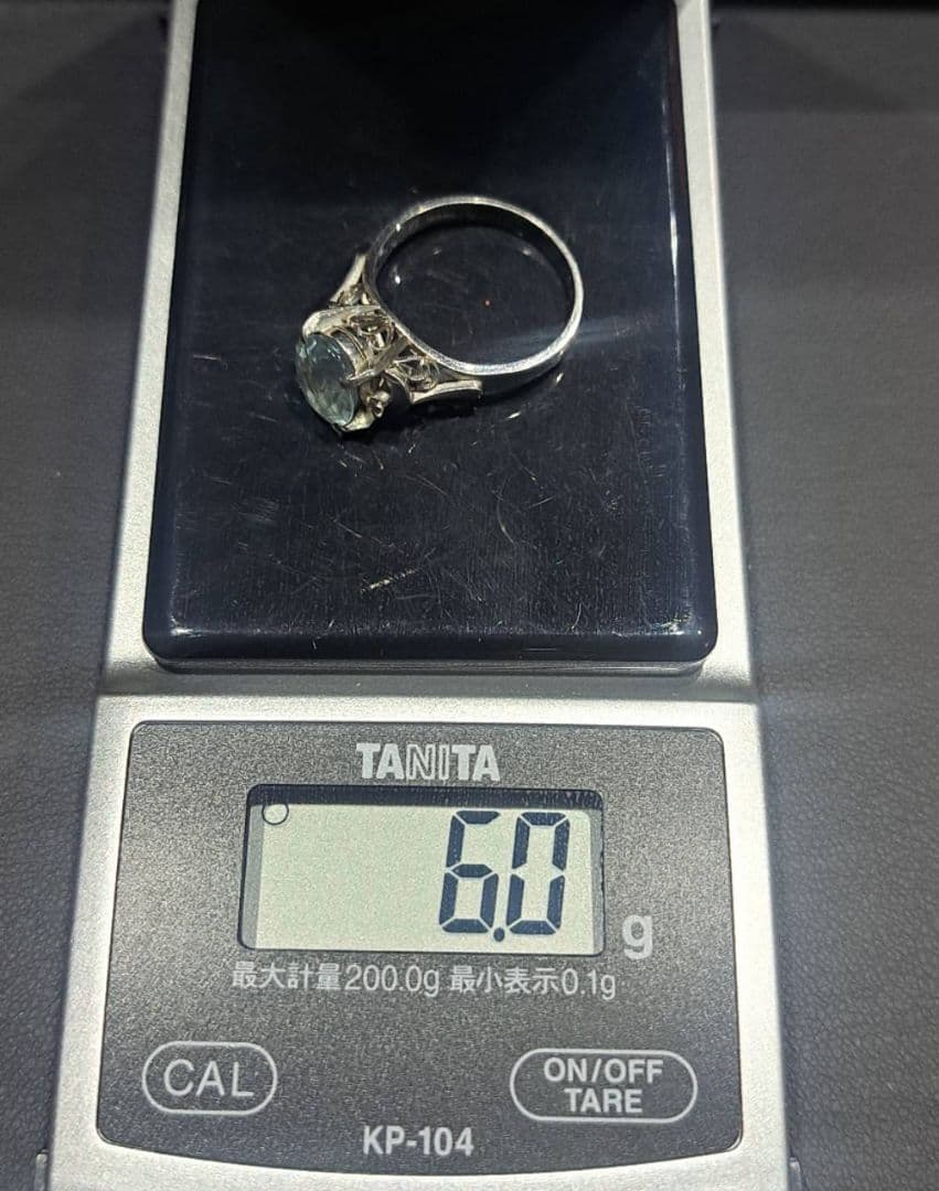 a*a様 Pt900 リング アクアマリン 鑑定書付き