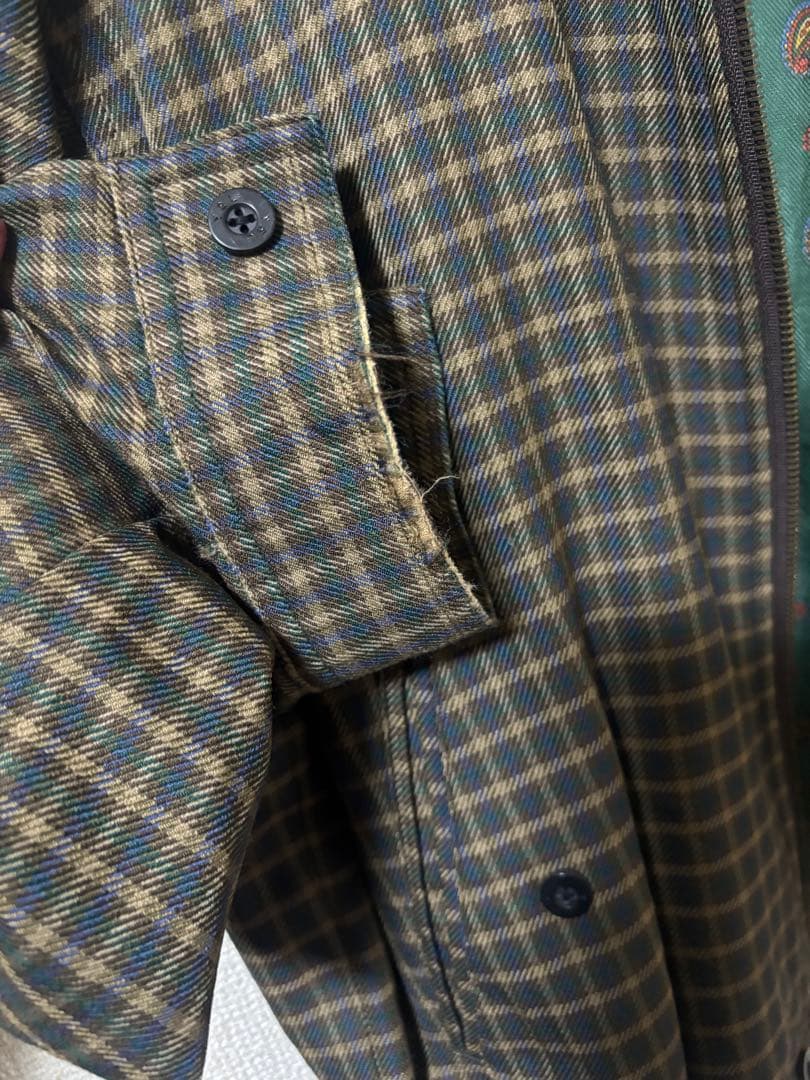 【怪獣】イヴ・サンローラン　チェック　ブルゾン